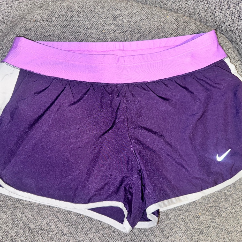 Purple Nike running shorts size medium